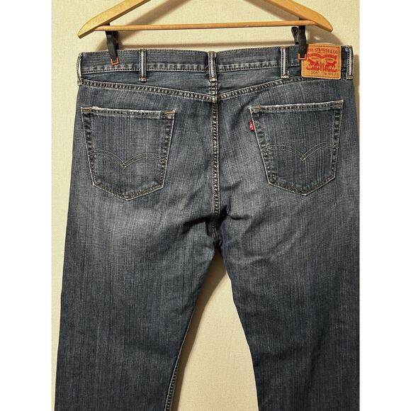 Levi's 505 Regular Fit Straight Leg Men's Jeans Red Tag Size 40X32 100% Cotton - Picture 5 of 10